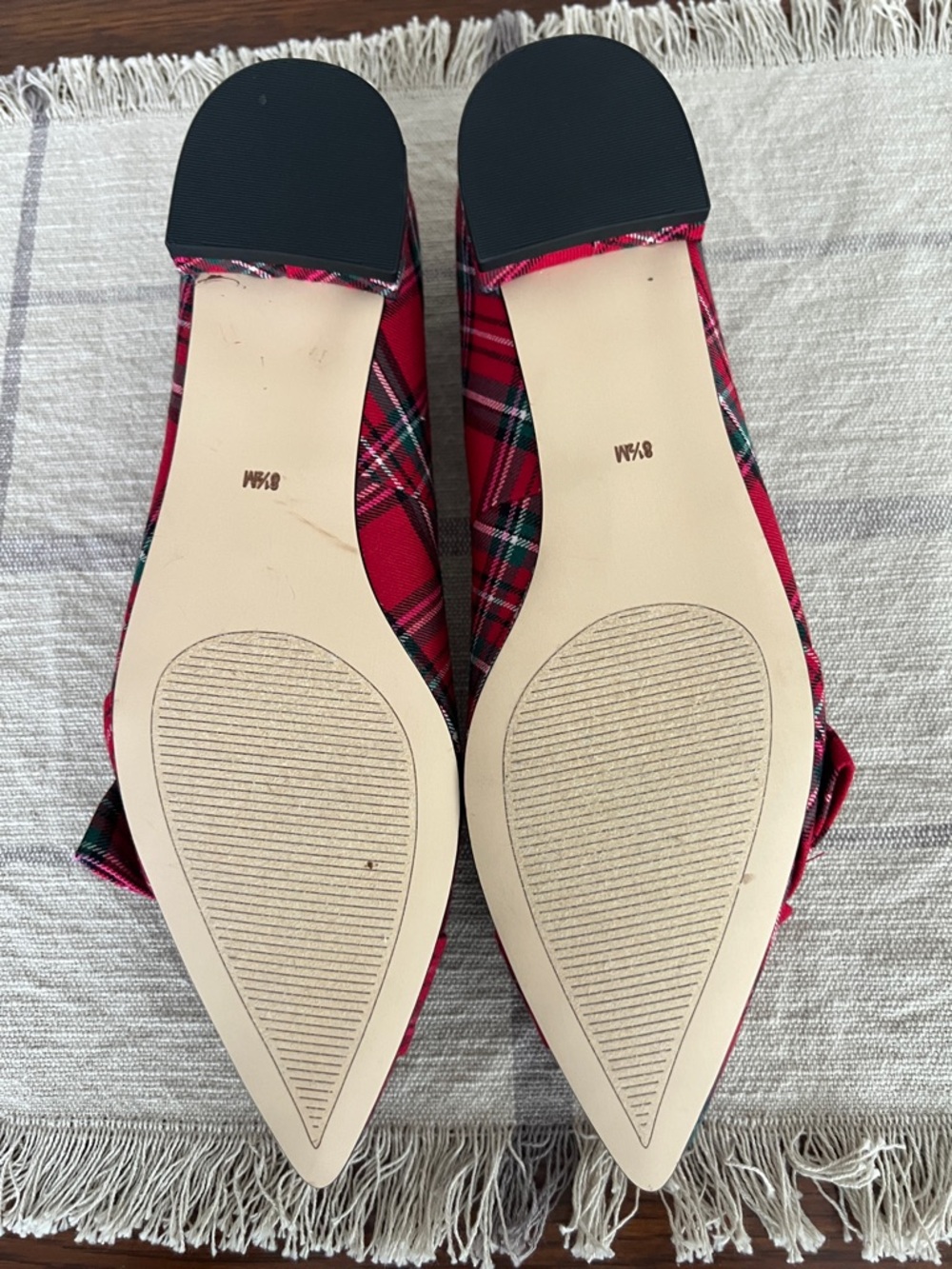 Talbots Portia Bow Flats in Cider Plaid - Picture 10 of 11
